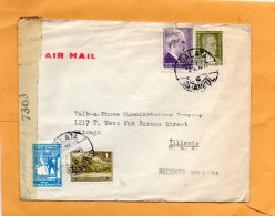 Turkey Old Cover Censored Mailed To USA - Storia Postale