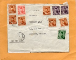 Egypt 1945 Cover Mailed To USA - Brieven En Documenten