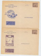 Germany 40 JAHRE DEUTSCHE LUFTPOST 2 COVERS 1952 - Cartas & Documentos