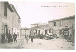 CPA - GALLARGUES (Gard) - Place Des Halles - 1914 - - Gallargues-le-Montueux