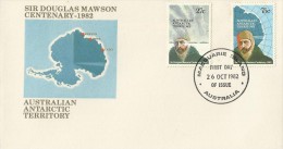 Australian Antarctic Territory 1982 Mawson Macquarie Island Base, FDC - FDC