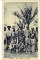 Carte Postale Ancienne Gabon - Groupe De Chrétiens Indigènes - Gabon
