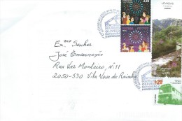 TIMBRES - STAMPS - LETTRE -  MARCOPHILIE - 2 SCANS - PORTUGAL - CACHET SPECIAL CINEAST MANUEL DE OLIVEIRA - - Lettres & Documents