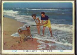 Calendrier 1960, Almanach Des PTT,postes,29 X 21,5 Cm.departement 26 Drome, - Tamaño Grande : 1941-60