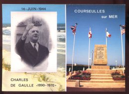 CPM Neuve 14 COURSEULLES Sur MER Gnl DE GAULLE Retrouve Le Sol De France - Courseulles-sur-Mer