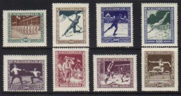 HONGRIE - SPORTS  / 1925 SERIE COMPLETE  # 371 A 378 * / COTE 60.00 EUROS (ref T1853) - Unused Stamps