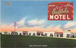 225731-Nebraska, Lincoln, Buffalo Motel, Downtown, Linen Postcard, Nationwide Specialty No F-18648 - Lincoln