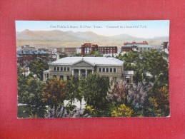 Texas> El Paso-- Library   Ref 1581 - El Paso