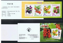 NORTH KOREA 2014 MEDICAL PLANTS STAMP BOOKLET IMPERFORATED - Piante Medicinali