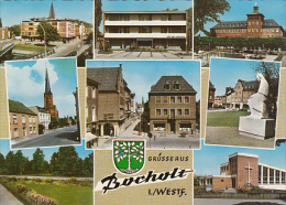 5949- BOCHOLT- SQUARE, CHURCH, BUILDINGS, SCHOOL, PARK, POSTCARD - Bocholt