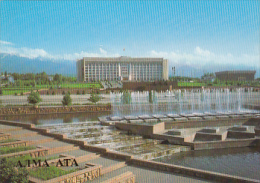 6090- ALMA ATA- COMMUNIST PARTY CENTRAL COMMITTEE, FOUNTAIN, POSTCARD - Kazakistan