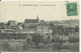 ASNIERES VUE PANORAMIQUE CARTE TBE - Arnières