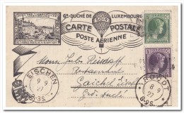 Luxemburg, Union Des Timbrophiles Luxembourg 4-8-sept. 1927, Hot Air Balloon - Cartas & Documentos