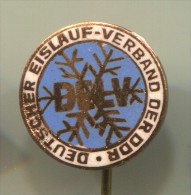 East Germany (DDR) - Figure Skating, Federation, Enamel, Vintage Pin, Badge - Patinaje Artístico