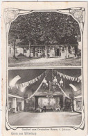 Wittenburg Gasthof Zum Deutschen Hause K Dithmers Belebt Jugendstil 5.12.1907 Gelaufen Kastanie Vor Der Haus Front - Hagenow