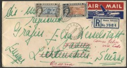 1964 Bahamas, Registered Air Cover To Suisse - 1963-1973 Interne Autonomie