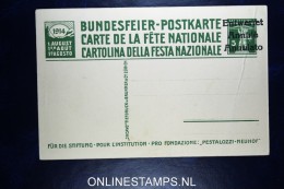 Switserland: P50 Entwertet Surcharge, 1914 Not Used Has A Fold - Enteros Postales