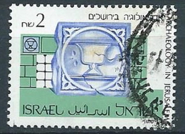 1990 ISRAELE USATO ARCHEOLOGIA A GERUSALEMME - ED6 - Usados (sin Tab)