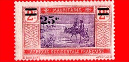 MAURITANIA - Africa Occidentale Francese - AOF - 1924 - Cammello - Crossing Desert - 25 Su 2 NL - Ongebruikt