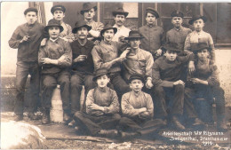 Schmalkalden Meiningen Team Witwe Ritzmann Drahthammer Floh Seligenthal 1916 Private Fotokarte Ungelaufen - Schmalkalden