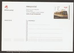 Portugal Entier Postale Transports Publics Urbains Tram Moderne 2010 Postal Stationery Public Transports Tramway 2010 - Tramways