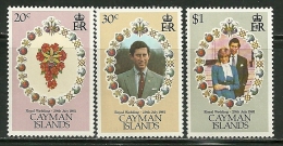 Cayman Islands     "Royal Wedding"     Set   SC# 471-73  MNH** - Iles Caïmans