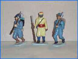 CBG Collection Hachette  Lot De 3 Soldats 1914/18 (hauteur  70m/m) - Tin Soldiers