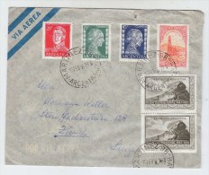 Argentina/Switzerland EVA PERON AIRMAIL COVER 1955 - Lettres & Documents