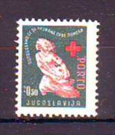 Yugoslavia 1948 Y Charity Porto Stamps Red Cross  Mi No 3 MNH - Beneficenza