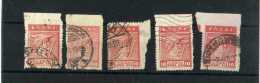 - GRECE  1911/23 . TIMBRES DE 1911/22  . OBLITERES BORDS DE FEUILLE . - Usados