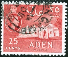 ADEN, 1953, PAESAGGIO, LANDSCAPE, FRANCOBOLLO USATO, Mi. 52 - Aden (1854-1963)
