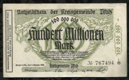 ALLEMAGNE .   BILLET DE 100 MILLION  MARK .1923  . - 100 Mio. Mark