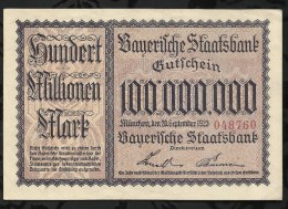 ALLEMAGNE .   BILLET DE 100 MILLION  MARK .1923  . - 100 Millionen Mark