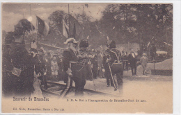 Belgium - Souvenir De Bruxelles - S.M. Le Roi A L'inauguration De Bruxelles-Port De Mer - Personnages Célèbres