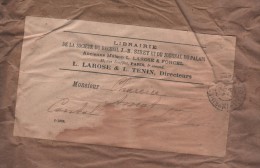 ENVELOPPE DATEE DE 1906 IMPRIMES - LIBRAIRIE DE LA SOCIETE DU RECUEIL J-B SIREY ET DU JOURNAL DU PALAIS RUE SOUFFLOT - Newspapers