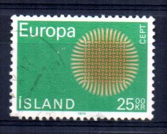 Iceland - 1970 - 25k Europa - Used - Oblitérés