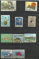 TEN AT A TIME - TAIWAN -  LOT OF 10 DIFFERENT - USED OBLITERE GESTEMPELT USADO - Other & Unclassified