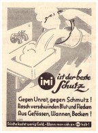 Original Werbung - 1935 , IMI , Spülmittel !!! - Publicités