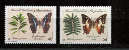 (cl 31 - P11) Nelle Calédonie ** N° 533/534 - Papillons - - Unused Stamps