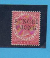 MALAISIE, SUNJEI UJONG, Yvert N° 6 H - Federation Of Malaya