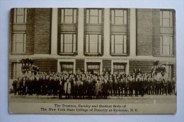 THE TRUSTEES FACULTY AND STUDENT BODY OF THE NEW-YORK STATE COLLEGE OF FORESTRY  AT SYRACUSE - Syracuse