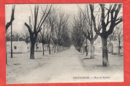 67 - (Hesse) - GRIESHEIM - CPA -  Rue De Rabat - éd ?? - MILITARIA - Griesheim