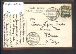 SUISSE - TIMBRE PERFIN ( E.W.C. ) SUR CARTE  - VOIR IMAGE POUR LES DETAILS - Storia Postale