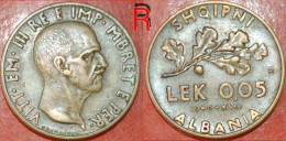 * Occupation By Italy  ALBANIA 0.05 LEK 1940 R RARE! LOW STARTNO RESERVE! - Albanien