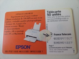 RARE : EPSON NUMÉROTATION - Fehldrucke