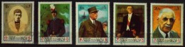 5 TIMBRES Du PRESIDENT CHARLES De GAULLE 1890 - 1970 - - Oman