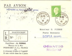 1°  Liaison Reprise Serice Aéien Postal Paris-Sofia /01/46 - Premiers Vols