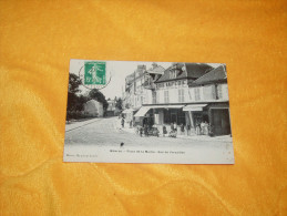 CARTE POSTALE ANCIENNE  CIRCULEE DE 1910. / BIEVRES.- PLACE DE LA MAIRIE.- RUE DE VERSAILLES. / CACHET + TIMBRE - Bievres