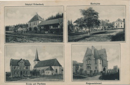 ALLEMAGNE - Gruss Aus HALSENBACH ( Bahnhof - Marktplatz - Bürgermeisteramt - Kirche & Pfarrhaus) - Rhein-Hunsrueck-Kreis