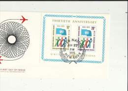 Enveloppe Timbrée Du THIRTIETH  ANNIVERSARY De UNITED-NATIONS - 1945-1975  Le 27 Juin 1975 A NEW-YORK - Neufs